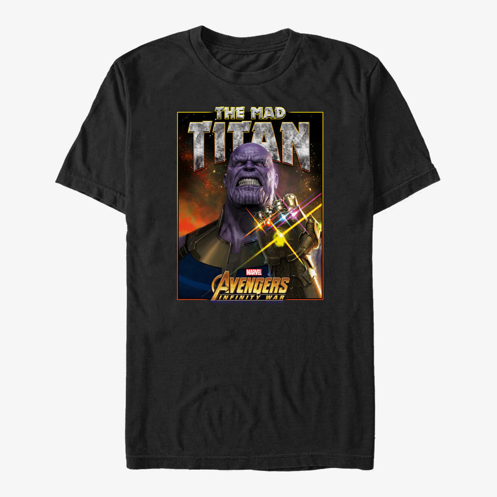 T-shirts Merch Marvel Avengers: Infinity War - Mad Titan Stones Unisex T-Shirt Black