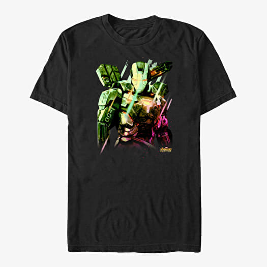 T-shirt Merch Marvel Avengers: Infinity War - War Marchine Unisex T-Shirt Black