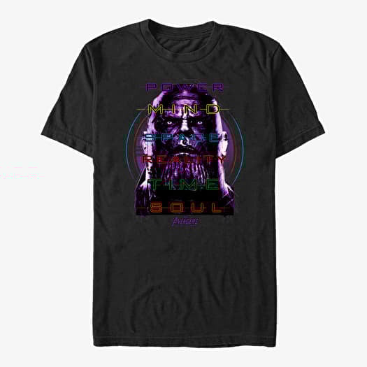 T-shirt Merch Marvel Avengers: Infinity War - Thanos Stone Words Unisex T-Shirt Black