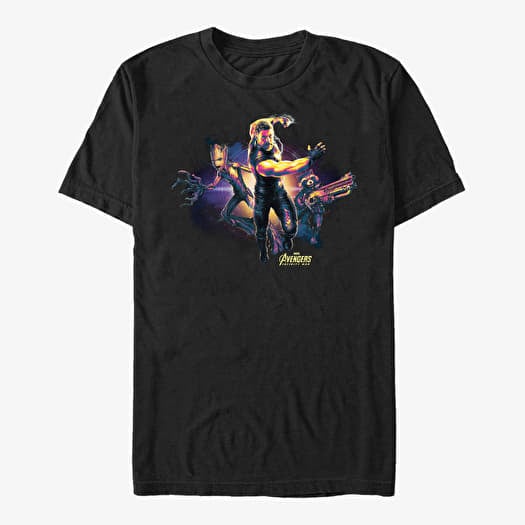 Merch Marvel Avengers: Infinity War - Thor Team Burst Unisex T-Shirt Black