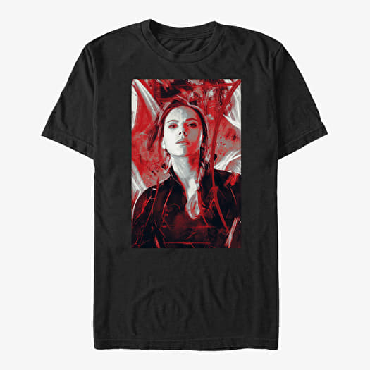 T-shirt Merch Marvel Avengers Endgame - Red Painted Unisex T-Shirt Black