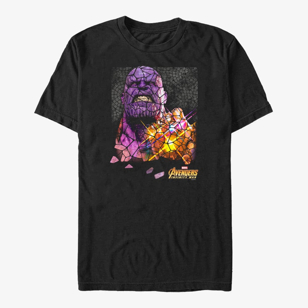 T-shirts Merch Marvel Avengers: Infinity War - Stained Thanos Unisex T-Shirt Black