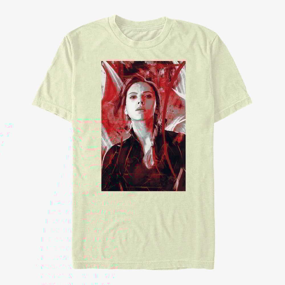 Marškinėliai Merch Marvel Avengers Endgame - Red Painted Unisex T-Shirt Natural