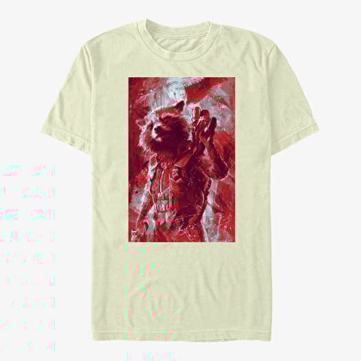 Merch Marvel Avengers Endgame - Rocket Painted Unisex T-Shirt Natural