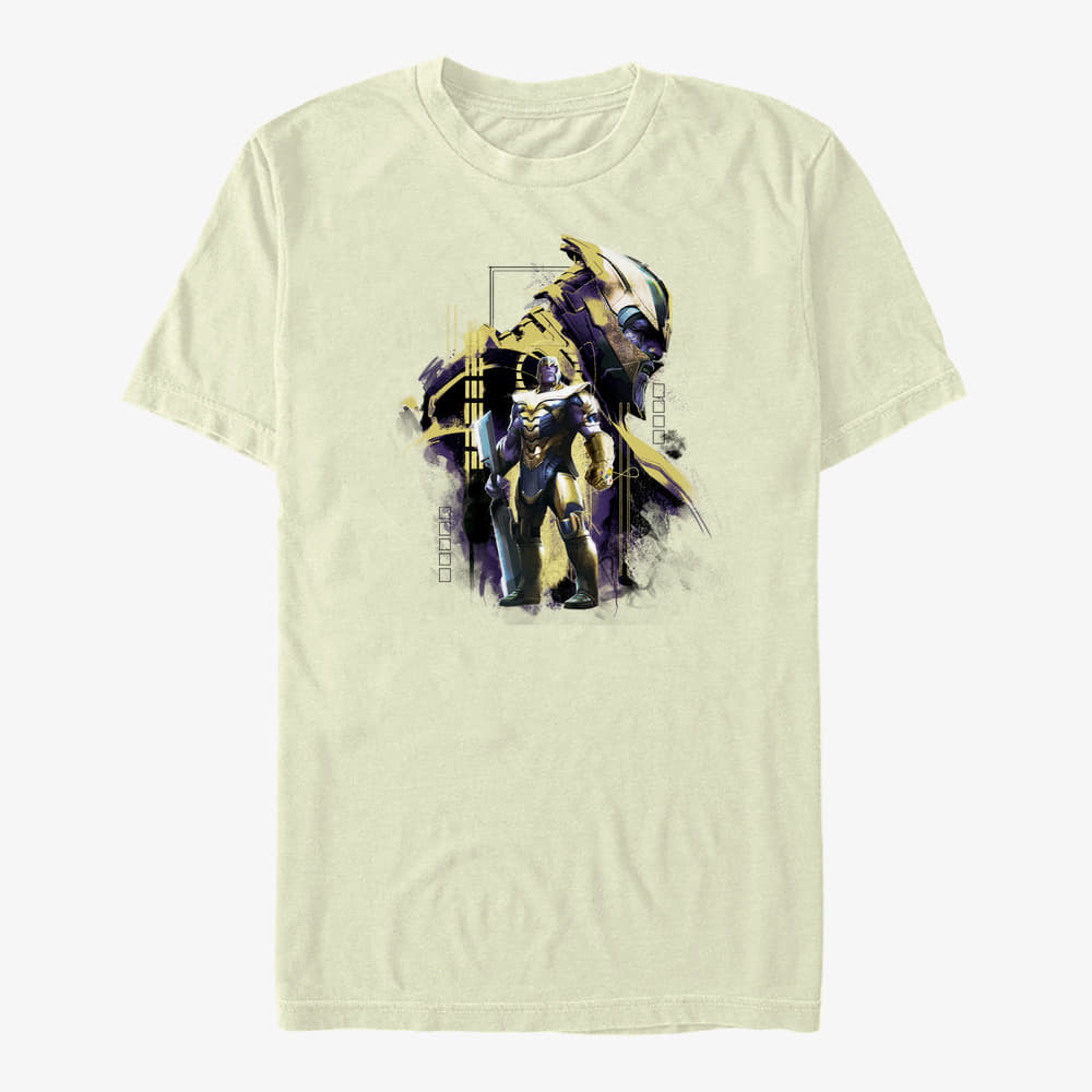 Pólók Merch Marvel Avengers Endgame - Titan Frame Unisex T-Shirt Natural