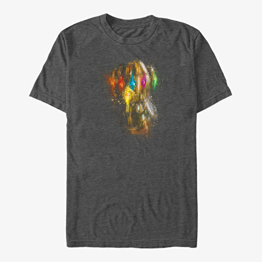 Majica Merch Marvel Avengers Endgame - Painting Glove Unisex T-Shirt Dark Heather Grey