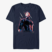 Merch Marvel Avengers: Infinity War - Old Soldier Unisex T-Shirt Navy Blue