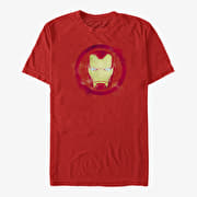Merch Marvel Avengers Endgame - Iron Man Spray Logo Unisex T-Shirt Red