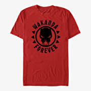 Merch Marvel Avengers Classic - Panther Logo Unisex T-Shirt Red