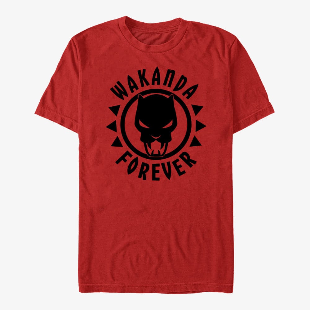 T-Shirts Merch Marvel Avengers Classic - Panther Logo Unisex T-Shirt Red