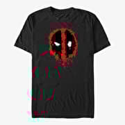 Merch Marvel Deadpool - Deadpool Splatter Icon Unisex T-Shirt Black