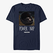 Merch Star Wars: The Mandalorian - Power Nap Unisex T-Shirt Navy Blue