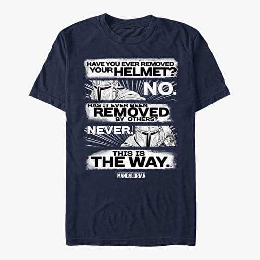 T-shirt Merch Star Wars: The Mandalorian - This is the Way Unisex T-Shirt Navy Blue