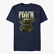 Merch Star Wars: The Mandalorian - Green Child Unisex T-Shirt Navy Blue