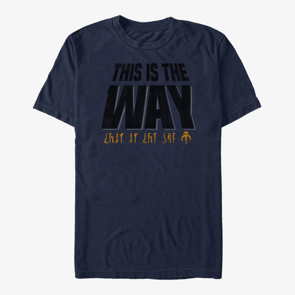 T-Shirts Merch Star Wars: The Mandalorian - Mandalorian Way Unisex T-Shirt Navy Blue