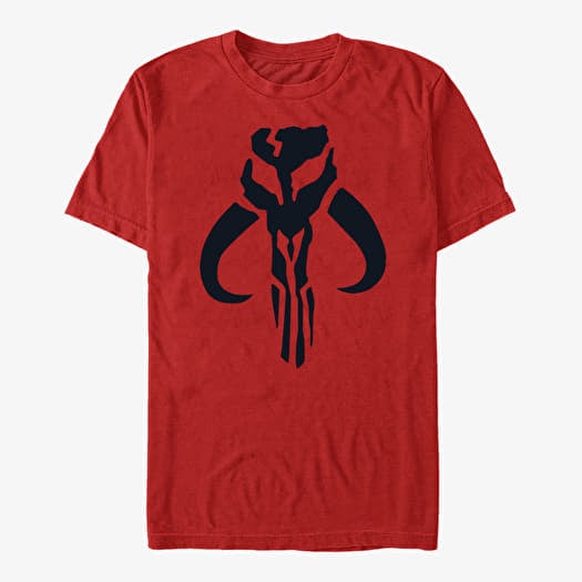 T-shirt Merch Star Wars: The Mandalorian - Simple Symbol Unisex T-Shirt Red