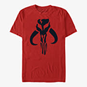 Merch Star Wars: The Mandalorian - Simple Symbol Unisex T-Shirt Red
