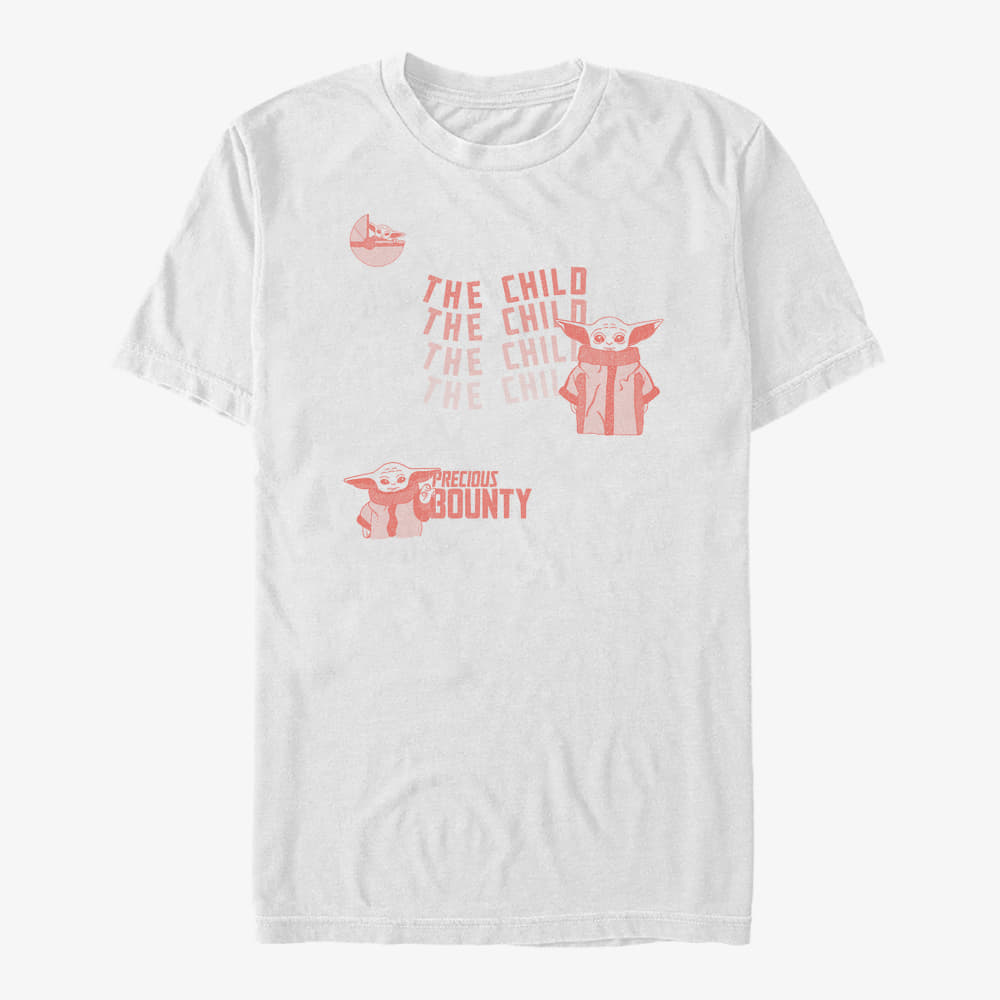 majice kratkih rukava Merch Star Wars: The Mandalorian - Playful Mando Child Unisex T-Shirt White