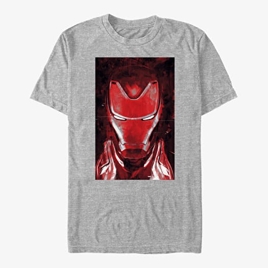 Camiseta Merch Marvel Avengers Endgame - Red Ironman Unisex T-Shirt Heather Grey
