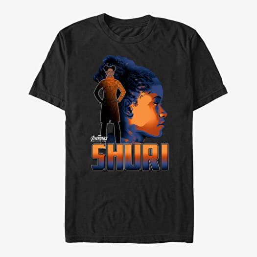 Tricou Merch Marvel Avengers: Infinity War - Shuri Sil Unisex T-Shirt Black