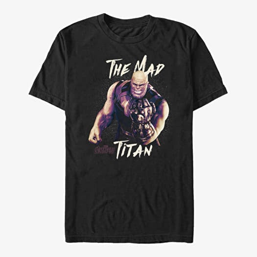 Tricou Merch Marvel Avengers: Infinity War - Mad Titan Unisex T-Shirt Black