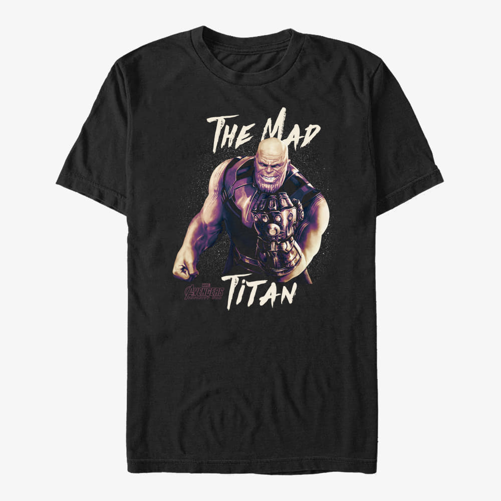 T-Shirts Merch Marvel Avengers: Infinity War - Mad Titan Unisex T-Shirt Black