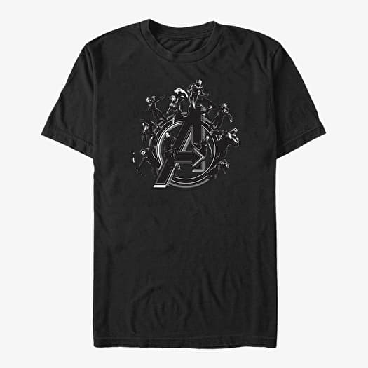 Majica Merch Marvel Avengers Endgame - Flying Heroes Unisex T-Shirt Black