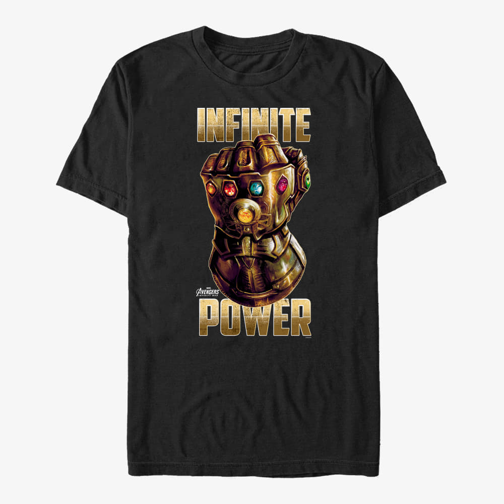 Trička Merch Marvel Avengers: Infinity War - Infinite Power Unisex T-Shirt Black