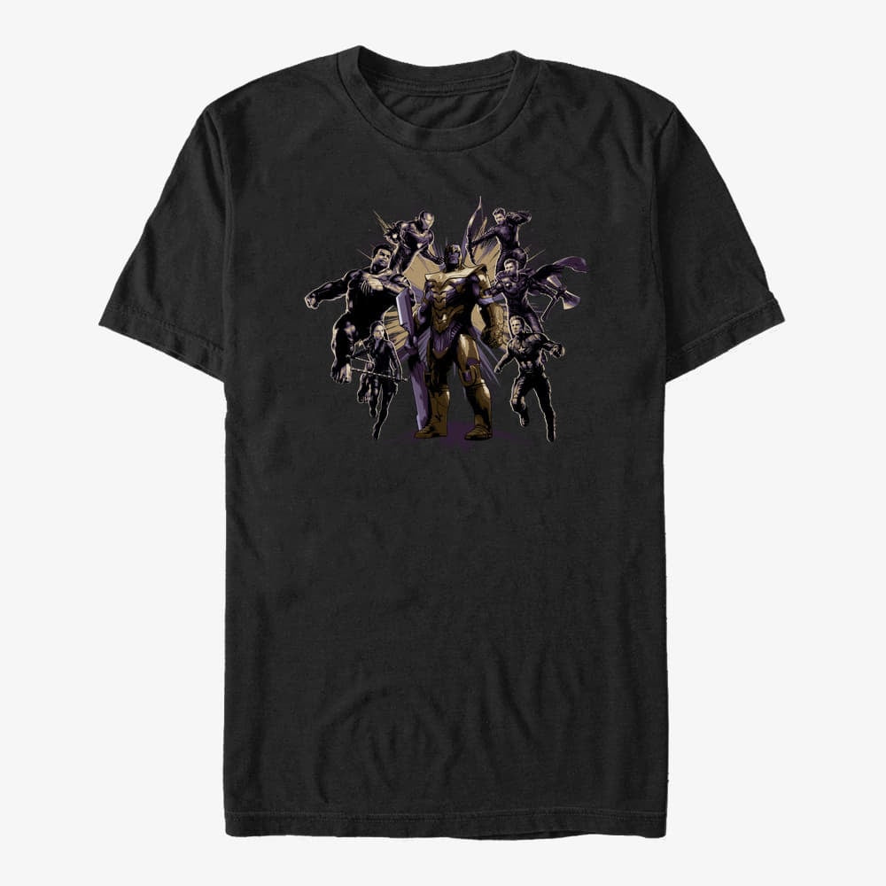 T-shirts Merch Marvel Avengers Endgame - Villian Pose Unisex T-Shirt Black