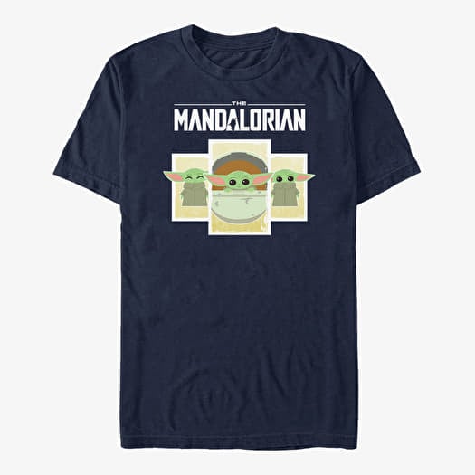 T-krekls Merch Star Wars: The Mandalorian - Child Boxes Unisex T-Shirt Navy Blue