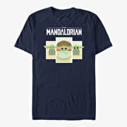 Merch Star Wars: The Mandalorian - Child Boxes Unisex T-Shirt Navy Blue