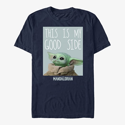 Majica Merch Star Wars: The Mandalorian - Good Side Unisex T-Shirt Navy Blue