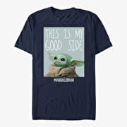 Merch Star Wars: The Mandalorian - Good Side Unisex T-Shirt Navy Blue