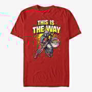Merch Star Wars: The Mandalorian - Mando Way Unisex T-Shirt Red