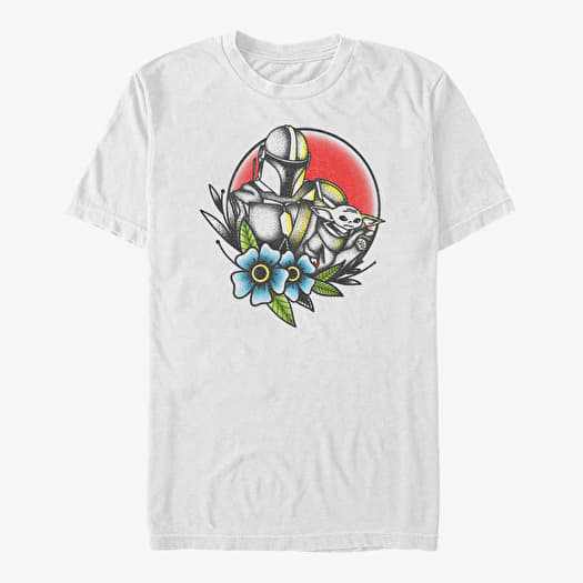 T-shirt Merch Star Wars: The Mandalorian - Old School Hunter and Bounty Unisex T-Shirt White