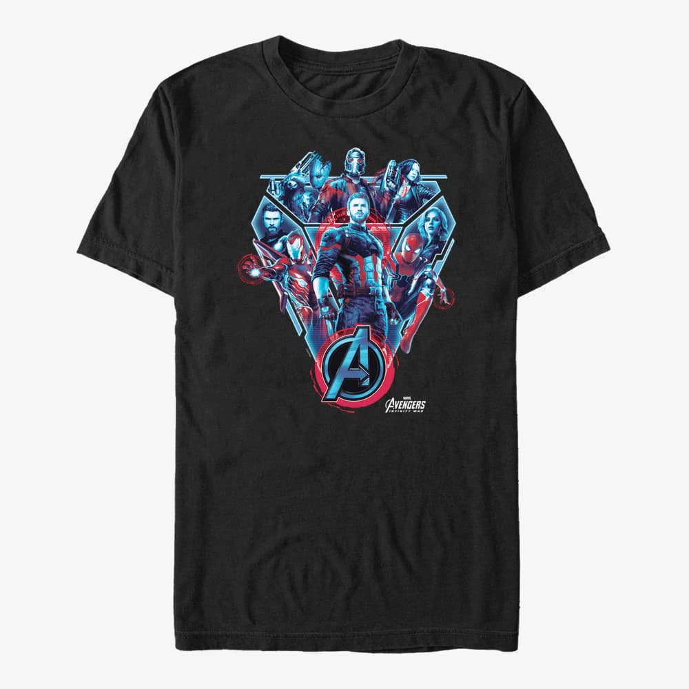 T-shirts Merch Marvel Avengers: Infinity War - Royal Blue Unisex T-Shirt Black