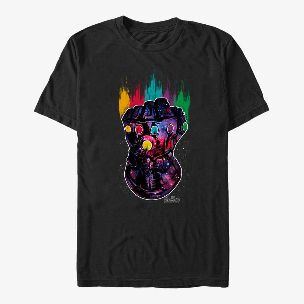 majice kratkih rukava Merch Marvel Avengers: Infinity War - Gauntlet Unisex T-Shirt Black