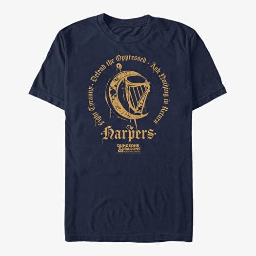 Tričko Merch Dungeons & Dragons: Honor Among Thieves - The Harpers Unisex T-Shirt Navy Blue