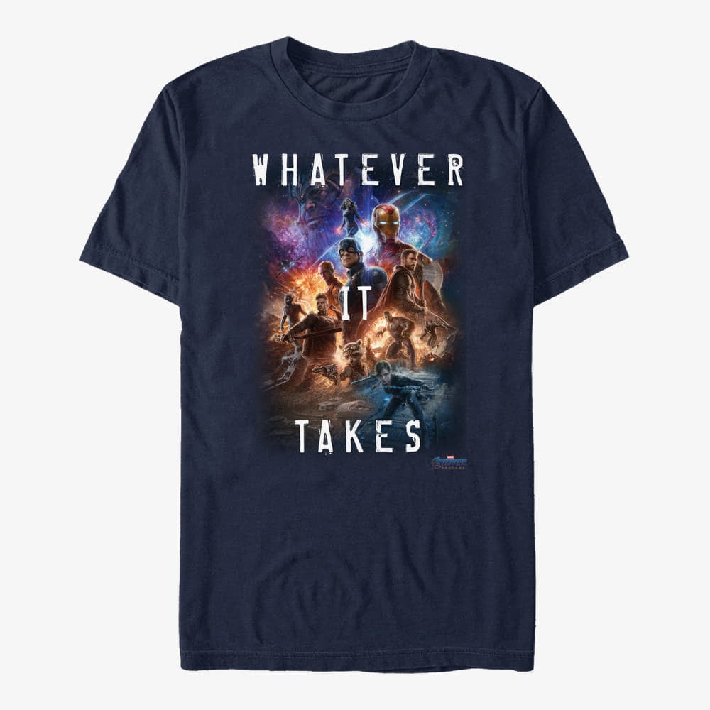 T-shirts Merch Marvel Avengers Endgame - Whatever it Takes Unisex T-Shirt Navy Blue