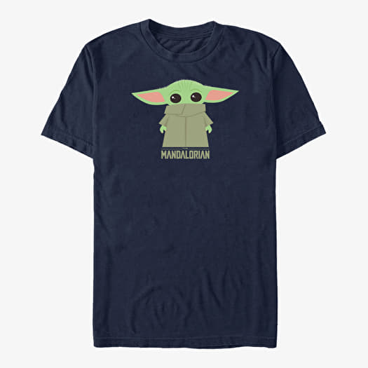 Majica Merch Star Wars: The Mandalorian - The Child Covered Face Unisex T-Shirt Navy Blue