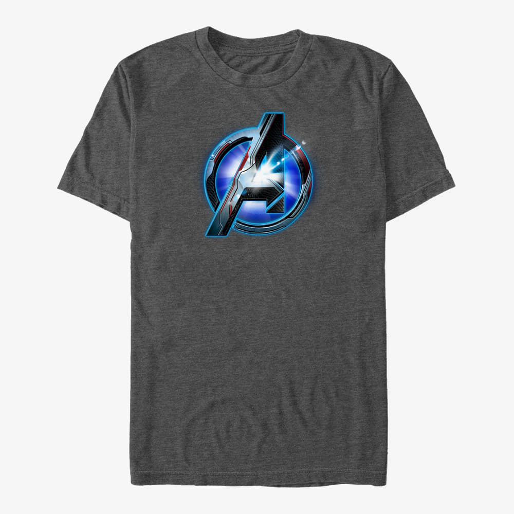 T-shirts Merch Marvel Avengers Endgame - Tech Logo Unisex T-Shirt Dark Heather Grey