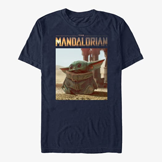 T-shirt Merch Star Wars: The Mandalorian - Yo Baby Unisex T-Shirt Navy Blue