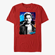 Merch Marvel GOTG Classic - Racoon Gun Unisex T-Shirt Red