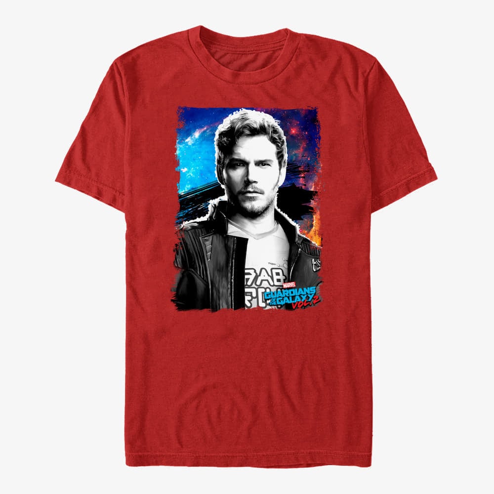 Tricouri Merch Marvel GOTG Classic - Racoon Gun Unisex T-Shirt Red