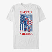 Merch Marvel Avengers Classic - Captain Merica Unisex T-Shirt White