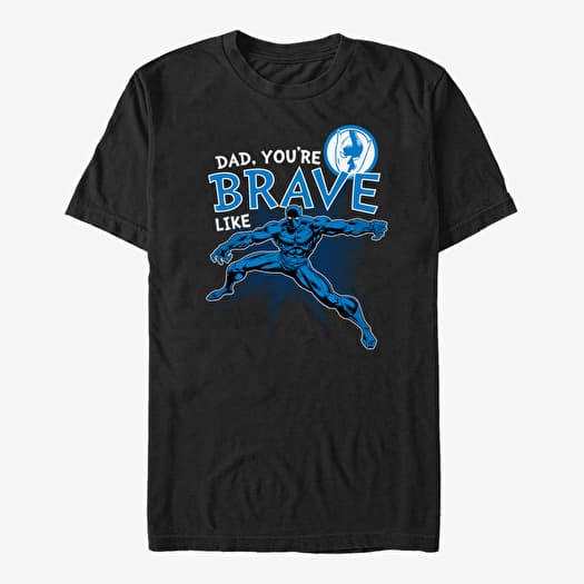 Camiseta Merch Marvel Avengers Classic - Brave Like Dad Unisex T-Shirt Black