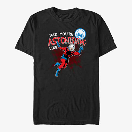 Tričko Merch Marvel Avengers Classic - Astonishing Like Dad Unisex T-Shirt Black