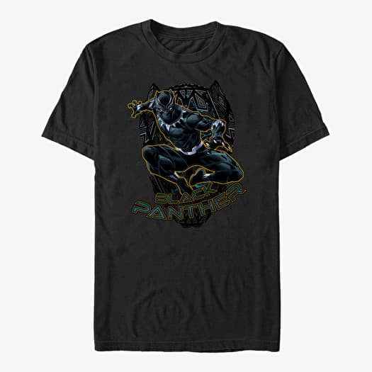 T-shirt Merch Marvel Avengers Classic - Golden Panther Unisex T-Shirt Black