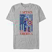 Merch Marvel Avengers Classic - Captain Merica Unisex T-Shirt Heather Grey