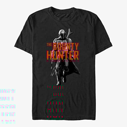 T-shirt Merch Star Wars: The Mandalorian - The Bounty Hunt Unisex T-Shirt Black